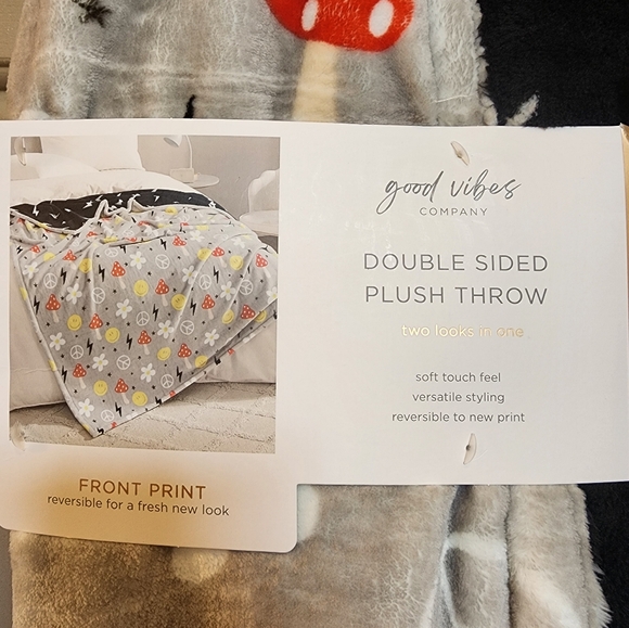 Good Vibes reversible Blanket - Picture 4 of 4